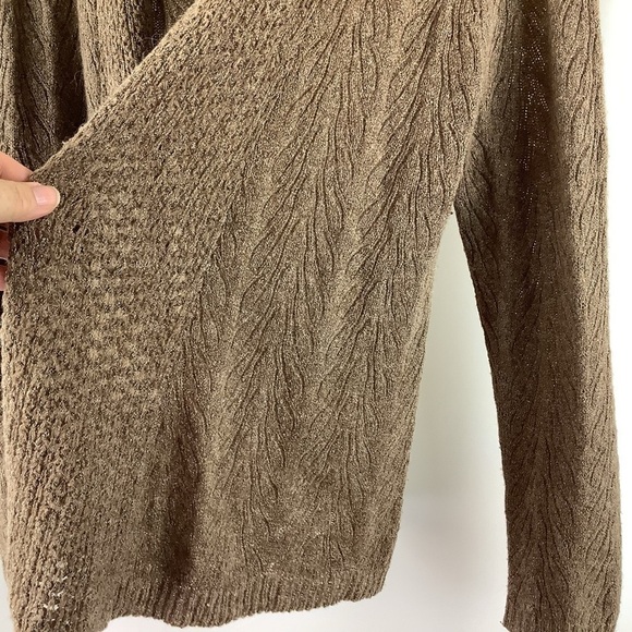 Eileen Fisher Brown Alpaca Blend Cardigan Sweater - Picture 5 of 5